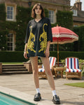 THE TALES - Crouching Tiger Football Jersey - Black-Shirts & Tops-The Tales-XS-UPTOWN LOCAL