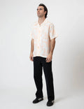 MR SIMPLE - Cuban S/S Shirt - Raybeam Snow Peach-Shirts-Mr. Simple-S-UPTOWN LOCAL