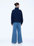 ENA PELLY - Kenzie 1/4 Zip Jumper - Navy-Jumpers-ENA PELLY-6-UPTOWN LOCAL