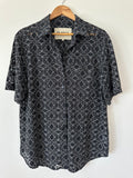 BLANCA - DETAIL PATTERN SHIRT - DK NAVY - XS/S-Shirts-UPTOWN VINTAGE-UPTOWN LOCAL