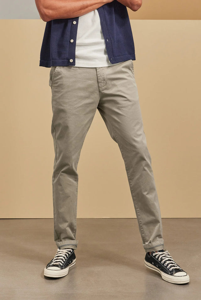 ACADEMY BRAND - Cooper Chino Dusty - Olive-Pants-Academy Brand-28-UPTOWN LOCAL