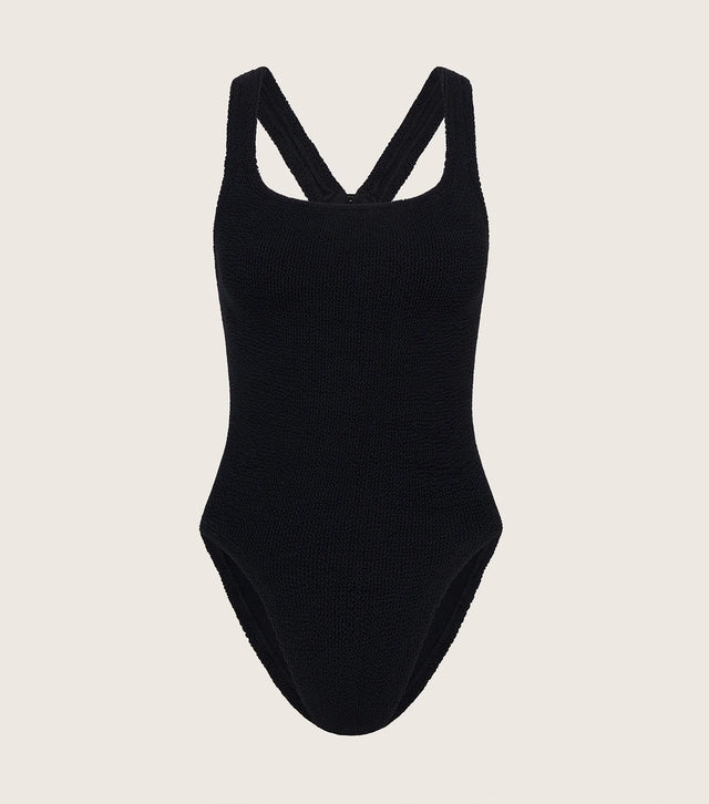 HUNZA G - Maya Swim Black-Swimwear-Hunza G-UPTOWN LOCAL