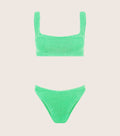 HUNZA G - Xandra Bikini Crinkle - Lime-Swimwear-Hunza G-UPTOWN LOCAL