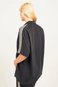 SOMETHING VERY SPECIAL - Geo Resort Shirt - Black / Cream-Shirts & Tops-Something Very Special-XS-UPTOWN LOCAL