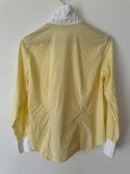 COUNTRY ROAD - 2002 VINTAGE SLIM FIT COTTON SHIRT - LEMON PINSTRIPE / WHITE COLLAR - S-Shirts-UPTOWN VINTAGE-UPTOWN LOCAL