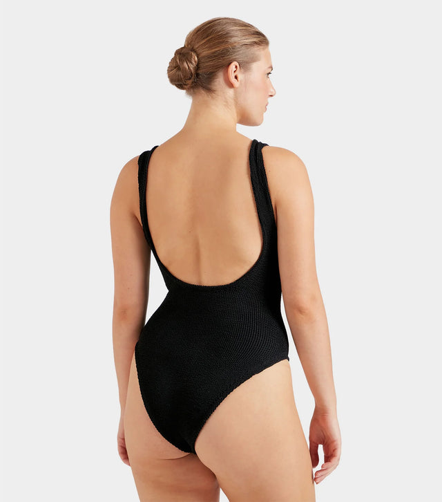 HUNZA G - Domino Swim Crinkle - Black-Swimwear-Hunza G-UPTOWN LOCAL