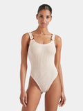 HUNZA G - Domino Swim Crinkle - Blush-Swimwear-Hunza G-UPTOWN LOCAL