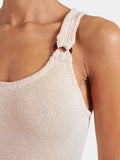 HUNZA G - Domino Swim Crinkle - Blush-Swimwear-Hunza G-UPTOWN LOCAL