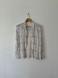 CATHERINE MURPHY - DETAILED SHIRT - WHITE / BLACK - 12-Shirts-UPTOWN VINTAGE-UPTOWN LOCAL