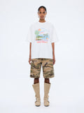 ENA PELLY - Riviera Watercolour Tee - Vintage White-T-Shirts-ENA PELLY-6/XS-UPTOWN LOCAL