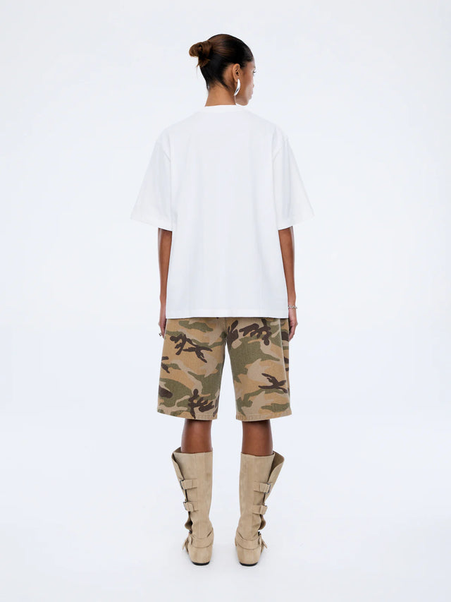 ENA PELLY - Riviera Watercolour Tee - Vintage White-T-Shirts-ENA PELLY-6/XS-UPTOWN LOCAL