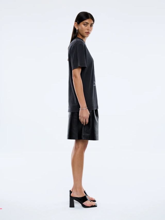 ENA PELLY - Crawling Leopard Tee - Vintage Black