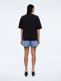 ENA PELLY - Peach Pelly Collegiate Tee - Vintage Black-T-Shirts-ENA PELLY-6/XS-UPTOWN LOCAL