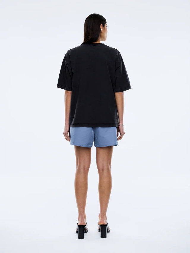 ENA PELLY - Peach Pelly Collegiate Tee - Vintage Black-T-Shirts-ENA PELLY-6/XS-UPTOWN LOCAL