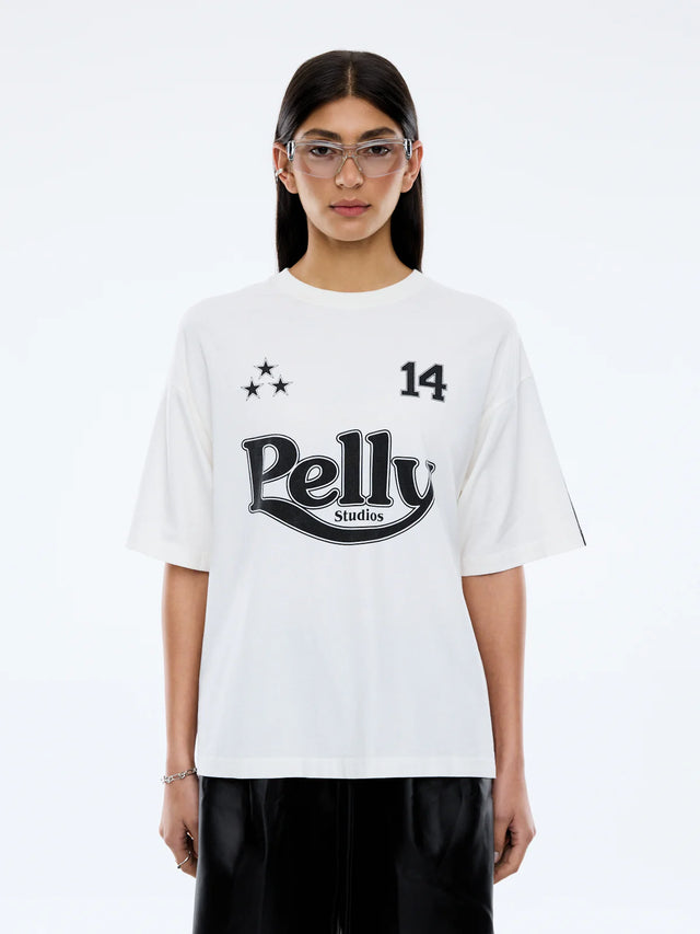 ENA PELLY - Racing Pelly Swoop - Vintage White