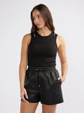 ENA PELLY - Melissa Leather Short Black-Shorts-ENA PELLY-6-UPTOWN LOCAL