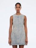 ENA PELLY - Gracie Denim Dress - Peach Wash-Dresses-ENA PELLY-6/XS-UPTOWN LOCAL