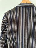 BEN SHERMAN - STRIPE SHIRT - CHOC - L-Shirts-UPTOWN VINTAGE-UPTOWN LOCAL