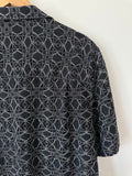 BLANCA - DETAIL PATTERN SHIRT - DK NAVY - XS/S-Shirts-UPTOWN VINTAGE-UPTOWN LOCAL