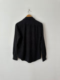 SATURDAYS NYC - COTTON SHIRT - BLACK - S-Shirts-UPTOWN VINTAGE-UPTOWN LOCAL