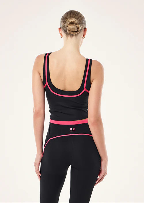 PE NATION - Forward Tank - Black / Cosmo Pink