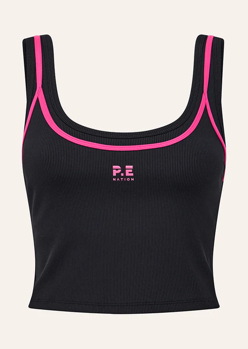 PE NATION - Forward Tank - Black / Cosmo Pink