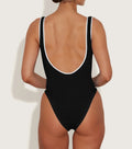 HUNZA G - Faye Contrast Swim Black/White-Swimwear-Hunza G-UPTOWN LOCAL