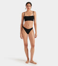 HUNZA G - Gigi Bikini Crinkle - Black-Swimwear-Hunza G-UPTOWN LOCAL