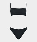 HUNZA G - Gigi Bikini Crinkle - Black-Swimwear-Hunza G-UPTOWN LOCAL