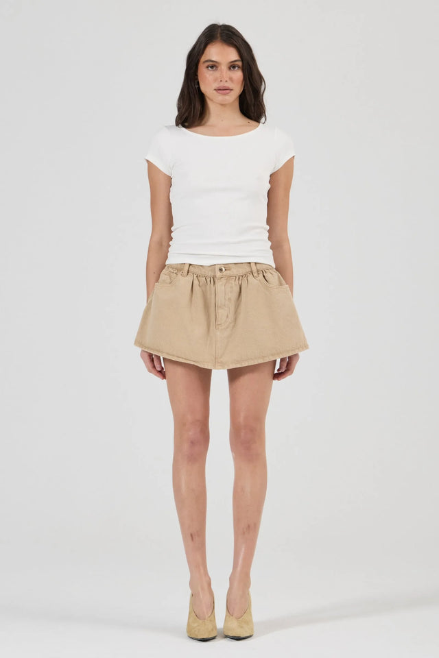 ROLLAS - Rhythm Mini Skirt - Dune