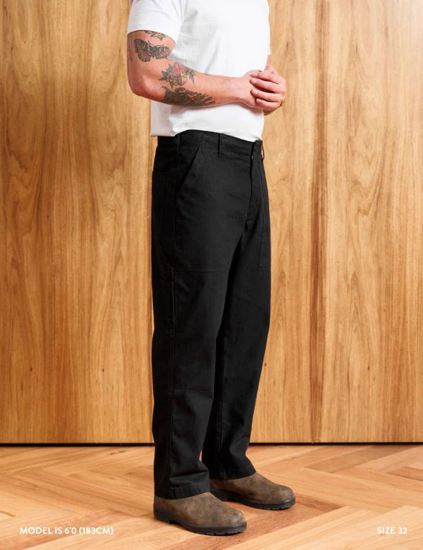 MR. SIMPLE - Carpenter Pant - Vintage Black-Pants-Mr. Simple-30-UPTOWN LOCAL