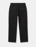 MR. SIMPLE - Chad Elastic Waist Relaxed Pant - Black-Pants-Mr. Simple-S-UPTOWN LOCAL