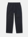 MR. SIMPLE - Chad Elastic Waist Relaxed Pant - Black-Pants-Mr. Simple-S-UPTOWN LOCAL