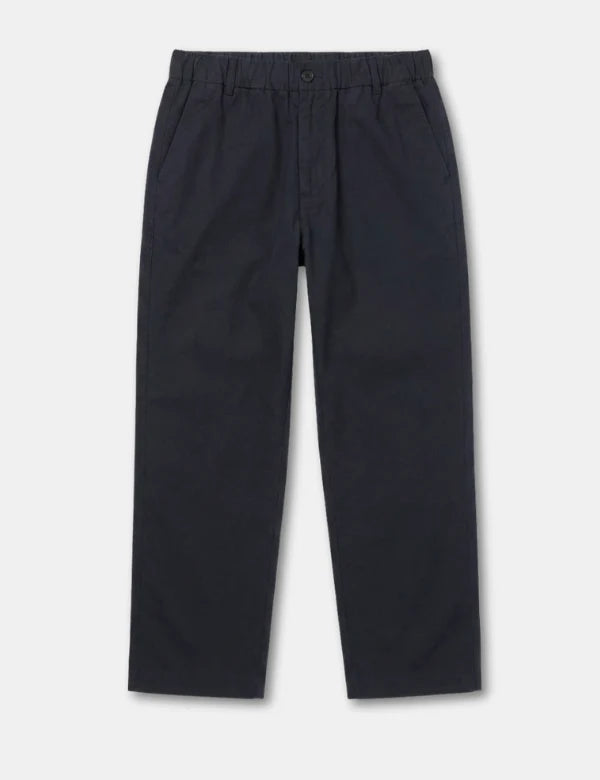MR. SIMPLE - Chad Elastic Waist Relaxed Pant - Black-Pants-Mr. Simple-S-UPTOWN LOCAL