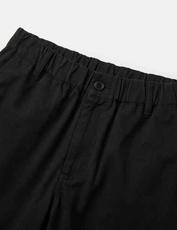 MR. SIMPLE - Chad Elastic Waist Relaxed Pant - Black-Pants-Mr. Simple-S-UPTOWN LOCAL