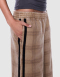ENA PELLY - Myla Wide Leg Pant - Beige Check-Pants-ENA PELLY-6-UPTOWN LOCAL