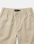 MR SIMPLE - Chad Elastic Waist Relaxed Short - Vintage Stone-Shorts-Mr. Simple-S-UPTOWN LOCAL