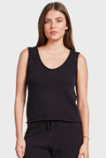 ACADEMY BRAND - Daisy Boucle Knit Top - Black-Tops-Academy Brand-XS-UPTOWN LOCAL