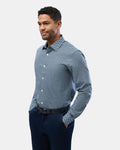 BROOKSFIELD - Stretch Performance Reg Fit Shirt - Black-Shirts-Brooksfield-39-UPTOWN LOCAL