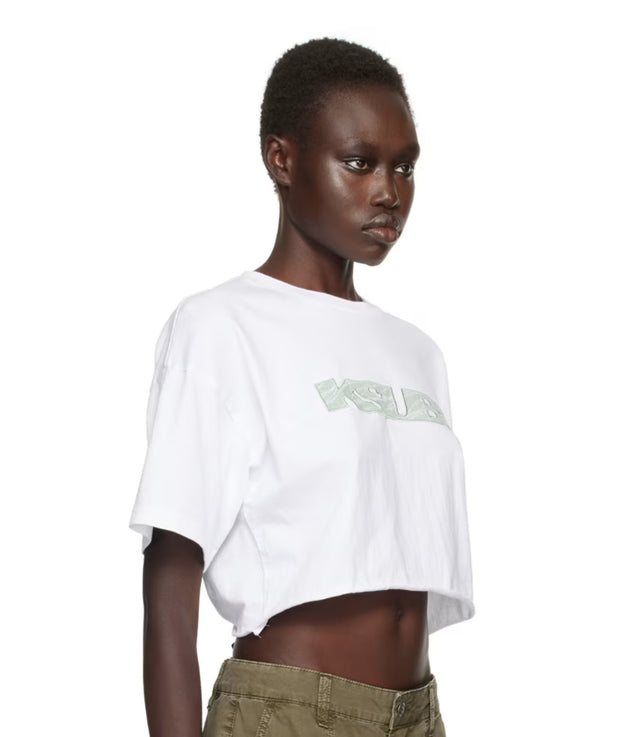 KSUBI - Unchained Oh G Crop - White-T-Shirts-Ksubi-XS-UPTOWN LOCAL