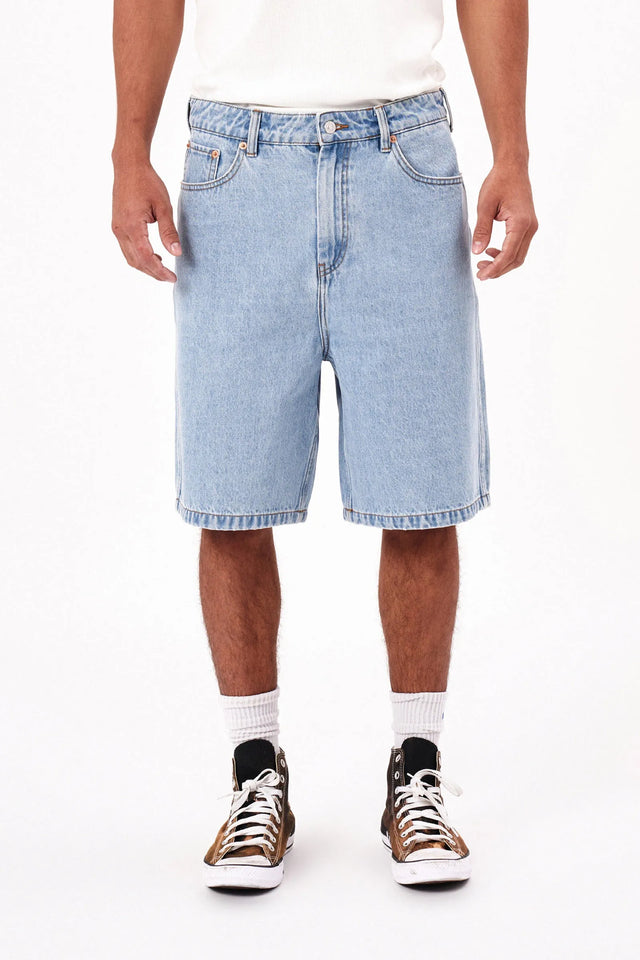 ROLLAS - Big Boss Short Prowler - Bleached Vintage Blue-Shorts-Rolla's-30-UPTOWN LOCAL