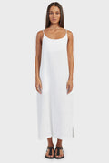 ACADEMY BRAND - Essential Linen Slip Dress - White-Dresses-Academy Brand Womens-XS-UPTOWN LOCAL