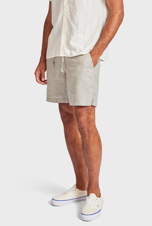 ACADEMY BRAND - Riviera Linen Short Desert Sage-Shorts-Academy Brand-30-UPTOWN LOCAL