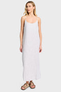 ACADEMY WOMENS - Essential Linen Slip Dress Seasponge Strip-Dresses-Academy Brand Womens-XS-UPTOWN LOCAL