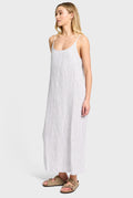 ACADEMY WOMENS - Essential Linen Slip Dress Seasponge Strip-Dresses-Academy Brand Womens-XS-UPTOWN LOCAL