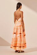 SHONA JOY - Larissa Tiered Maxi Dress - Peach Multi-Dresses-Shona Joy-6-UPTOWN LOCAL