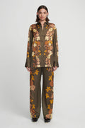 HANSEN & GRETEL - Ambrose Shirt - Moss Floral-Pants-Hansen and Gretel-XS-UPTOWN LOCAL