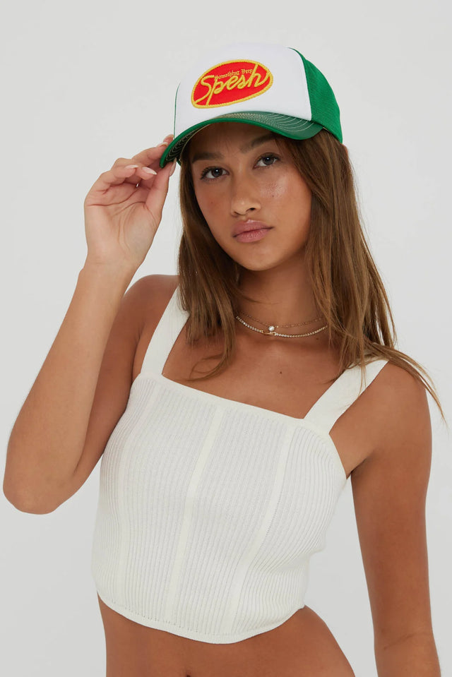 SOMETHING VERY SPECIAL - Spesh Trucker Green/White-Hats-Something Very Special-UPTOWN LOCAL