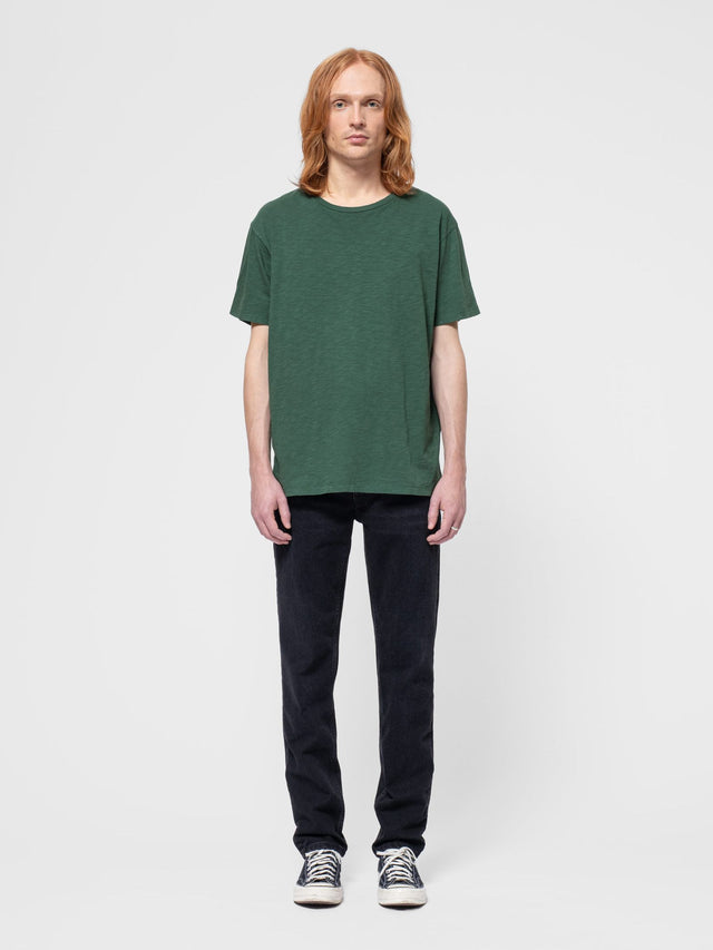 NUDIE JEANS - Roffe T-Shirt - Dark Green-T-Shirts-Nudie Jeans-S-UPTOWN LOCAL