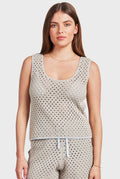 Academy Brand - Farrah Crochet Tank - Seasponge-Shirts & Tops-Academy Brand-XS-UPTOWN LOCAL